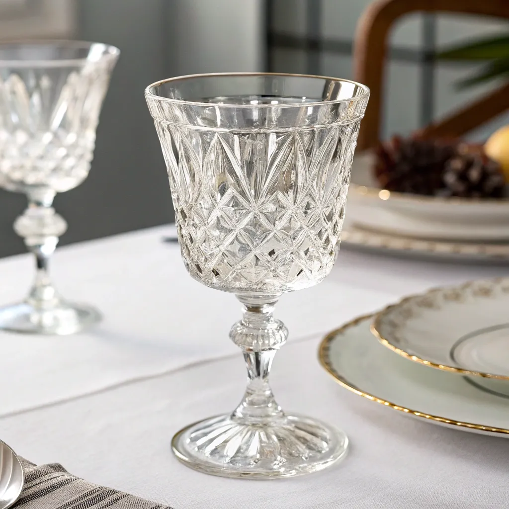 Crystal dinnerware cup