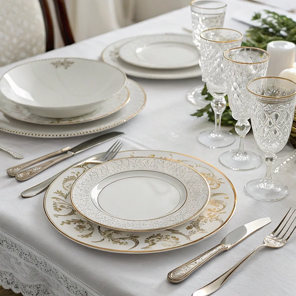Elegant dinnerware set