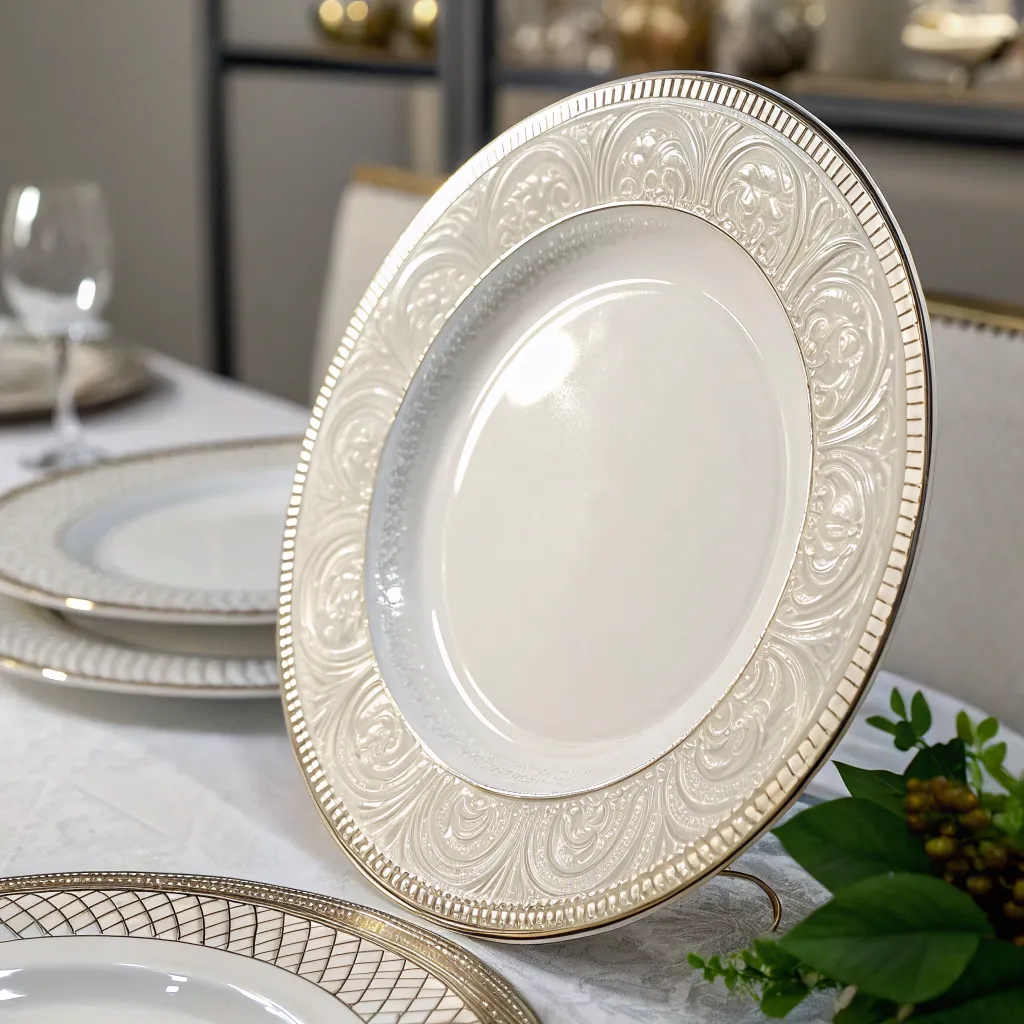 Elegant dinnerware plate
